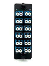 Panduit FAP12WBUDLCZ Compatible 24 Port LC SM UPC OS1 / OS2 Adapter plate picture