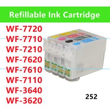 Empty refillable Ink Cartridge T252 252 w/ chip for use in * picture