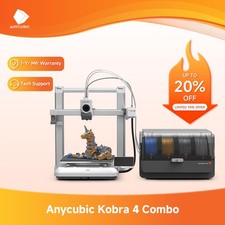 【NEVER USED】ANYCUBIC Kobra 4 Combo 3D Printer Max 600mm/s UP To 8-Color Printing picture