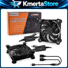 2-Pack 120mm USB Cooling Fan with Speed Control, High Airflow for Router & DVR picture