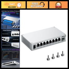9-Port 2.5Gb Unmanaged Network Switch, 8 x 2.5GBASE-T Ports, 1 x 10G SFP+ picture