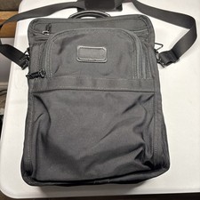 TUMI Made in USA Black Ballistic Messenger  Laptop Computer Tablet Bag Crossbody picture