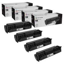 LD Reman Toner Cartridge for Canon 118 Black 4-Pack picture