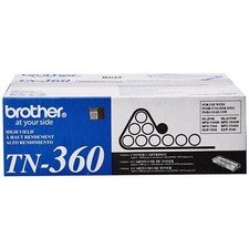 Brother TN360 High Yield Black Laser Printer Toner Cartridge 2600 Pages picture