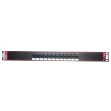 PASS & SEYMOUR 12845-C5E 12-PORT CAT 5E UNIVERSAL WIRING RACK-MOUNT PATCH PANEL picture