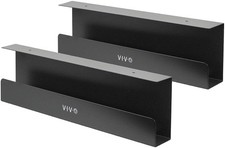 VIVO 2 Pack Black 17 in Under Desk Cable Management Tray, DESK-AC06-2C picture