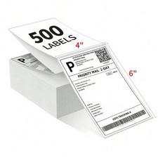 4x6 INCH 500 Sheet thermal Shipping label (Package of 1 Pack) picture