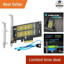 M.2 PCIe Adapter for NVMe and SATA SSD Without M.2 Heatsink PCIe X4 picture