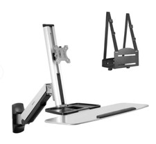 NEW IN BOX Mount-It Wall Mounted Sit-Stand Single Monitor Workstation picture
