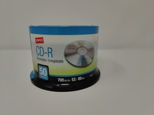Staples CD-R Spindle 50 Pack Blank Recordable 10365 700Mb 80Min 52X NEW SEALED picture