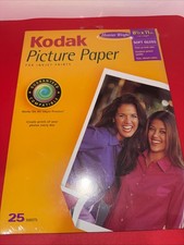 Kodak 8.5”x 11”  Picture Paper For Inkjet Printers Soft Gloss 25 Sheets New picture
