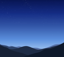 Landscape minimalism mountains stars low light Custom Gaming Mat Desk picture
