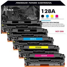 5 PK CE320A - CE323A 128A Color Toner Set For HP LaserJet Pro CM1415FNW CP1525NW picture