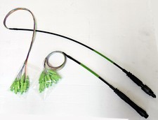 OptiTip/HMFOC (Male & Female) SC/APC 12 Fiber Assemblies, 3ft w 24