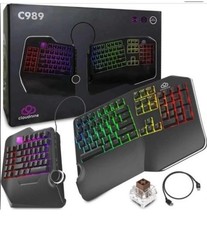 Cloud Nine C989 ErgoFSK Mechanical Keyboard Ergonomic Split RGB QWERTY English picture
