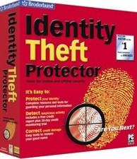 Identity Theft Protector by Broderbund, CDROM Only,  Windows 98SE Me 2000 XP W7 picture
