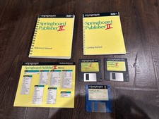 1989 Springboard Publisher II Software And Manuals For Macintosh Plus, SE, II picture