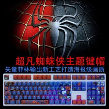 Spiderman 108 Keys PBT Translucent Keycaps OEM Height for Mechanical Keyboard picture