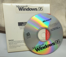 Microsoft Windows 95 OEM Software CD in cardboard sleeve picture
