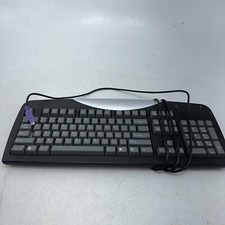 Vintage Gateway SK-9921 Standard PS/2 Computer Keyboard - Black & Gray picture