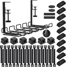 Under Desk Cable Management Tray with 52Pcs Different Essential Accessories picture
