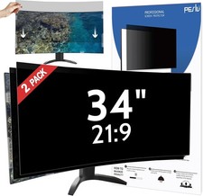 [2 Pack] 34 Inch Privacy Screen for Computer Curved Monitor 21:9 Aspect Ratio... picture