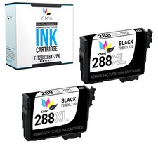 CMYi 2-Pack Replacement T288XL Black Ink Cartridge for Epson Expression XP-330 picture