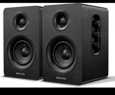 Sanyun SW208 3 Active Bluetooth 5.0 Bookshelf Speakers 60W Carbon Fiber Speaker picture