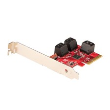 StarTech.com SATA PCIe Card - 6 Port PCIe SATA Expansion Card - 6Gbps - Low/Full picture