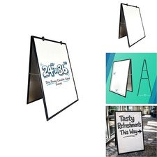 Flipside Products 24 X 36 Double-Sided Magnetic Dry Erase Black Aluminum picture