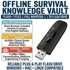 2026 Survivor Library, Wikipedia & Project Gutenberg - Prepping 1TB Flash Drive picture