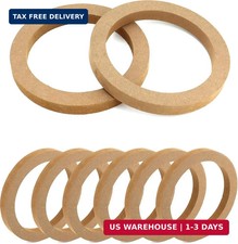 QWORK Wooden Speaker Spacer Rings, 8 Pcs 6.5