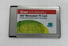 3Com U.S. Robotics Model 3013 56K Winmodem PC Card Vintage 7 picture