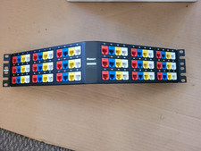 PANDUIT Mini-Com  72 Port Angled Cat 6 Patch Panel 2U CPPA72FMWBLY TX6A Modules picture