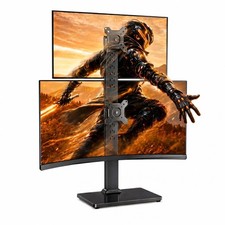 Monitor Stand, Dual Monitor Mount for Two 13-40 inch Screens, Vertical Monitor S picture