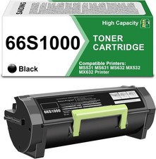 Toner Cartridge High Yield 66S1000 Black Toner Cartridge Compatible Replacement picture