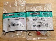 LOT OF 2 Telecommunication Panduit CAT 5E Jacks CJ5E88TWH White picture