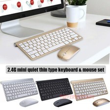 Mini Wireless Keyboard And Mouse Set Waterproof 2.4G For Mac Apple PC Computer picture