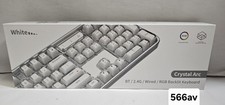MOFII Wireless RGB Keyboard Tri-Mode Bluetooth/USB-C/2.4G Crystal Jelly Keys picture