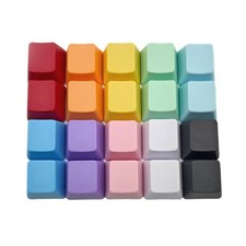 OEM Profile Blank Keycaps PBT Rainbow Mixed Colors 1U R4 Keycap for MX switch... picture