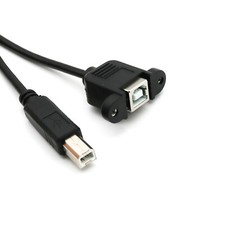 10x 3FT USB 2.0 B Male To B Female Socket Panel Mount Printer Extension Cable picture