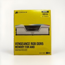 CORSAIR Vengeance RGB 32GB DDR5-6000 CL30 White XMP EXPO 2x16GB NEW picture