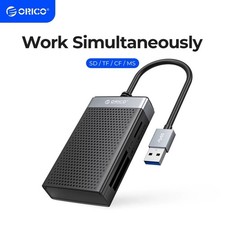 ORICO 4-in-1 USB 3.0/Type-C Card Reader SD TF CF MS 5Gbps 15cm Cable picture
