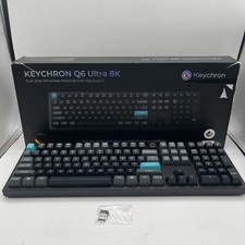 Keychron Q6 Ultra 8K Full Size Wireless Mechanical Keyboard, Black  *FOR PARTS* picture