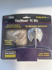 Vintage 1996 Labtec AM-240 Fleximount PC Microphone White Unidirectional picture