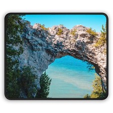 Arch Rock Mackinac Island Mousepad | Scenic Lake Huron View | Michigan Landscape picture