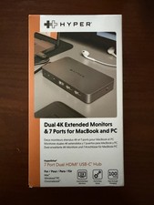 Hyper Dual 4K Extended Monitors & 7 Ports for MacBook and PC picture