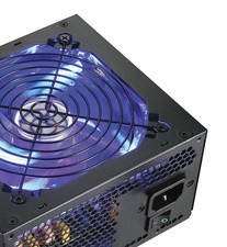 ATX-1000-LED Silent 1000W 120mm Blue LED Fan Active Dual Gaming PC Power Supply picture