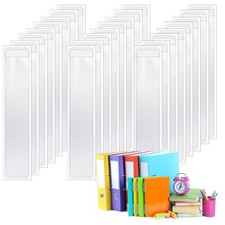 300-Piece Self-Adhesive Label Holders, 1 x 3 Inches Clear Binder Spine Label ... picture