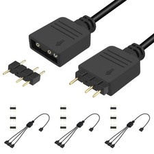 3 Pcs 1-to-3 ARGB Splitter Cable, 5V 3Pin Addressable RGB Splitter Extension ... picture
